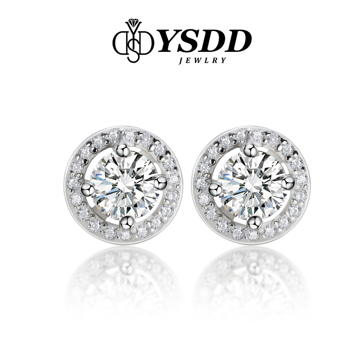 【#25 VIPStreamers】925 Sterling Silver Moissanite Earrings