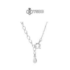 【#143 YSDD】925 Sterling Silver Moissanite Necklace&Earring Buds