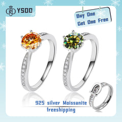 【#159 VIPStreamers】925 Sterling Silver Moissanite Rings