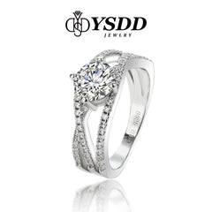 【#10 YSDD】925 Sterling Silver Moissanite Rings