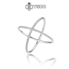 【#617 YSDD】925 Sterling Silver Moissanite Bands