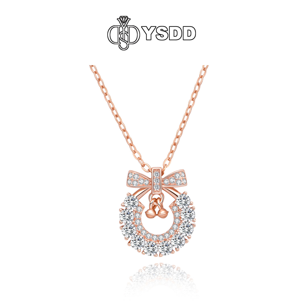 【#204 YSDD】925 Sterling Silver 5A Zirconia Necklace