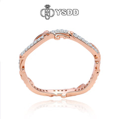 【#206 YSDD】925 Sterling Silver Moissanite Bands