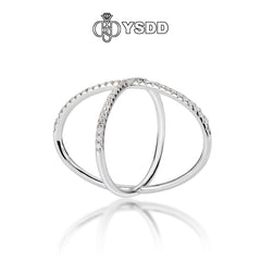 【#617 YSDD】925 Sterling Silver Moissanite Bands