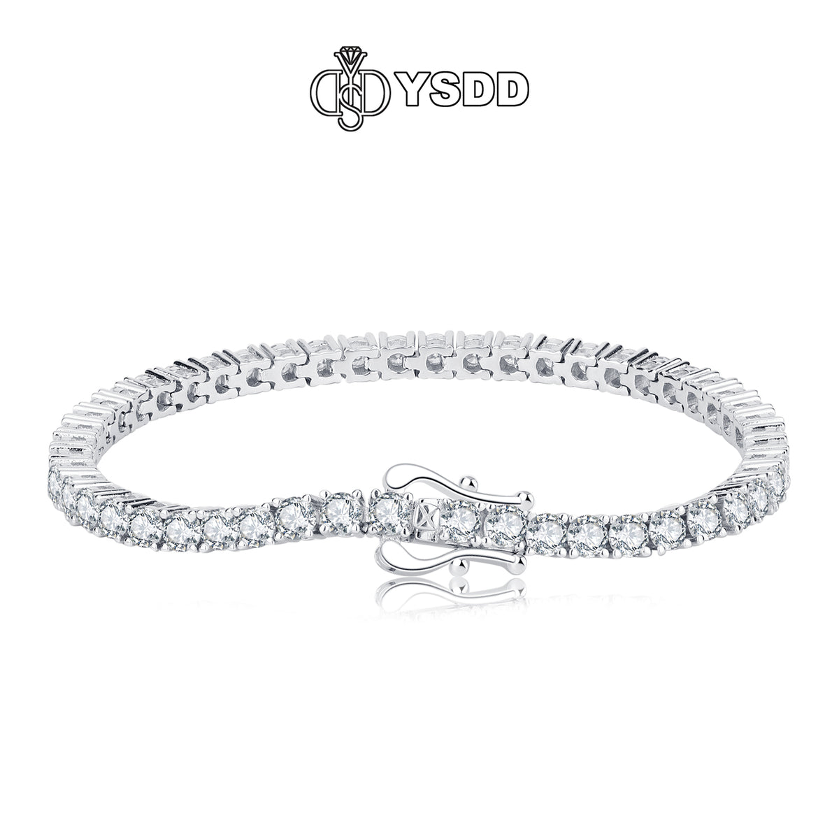 【#207 YSDD】925 Sterling Silver Moissanite Bracelet