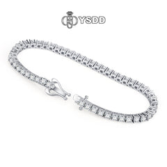 【#207 YSDD】925 Sterling Silver Moissanite Bracelet