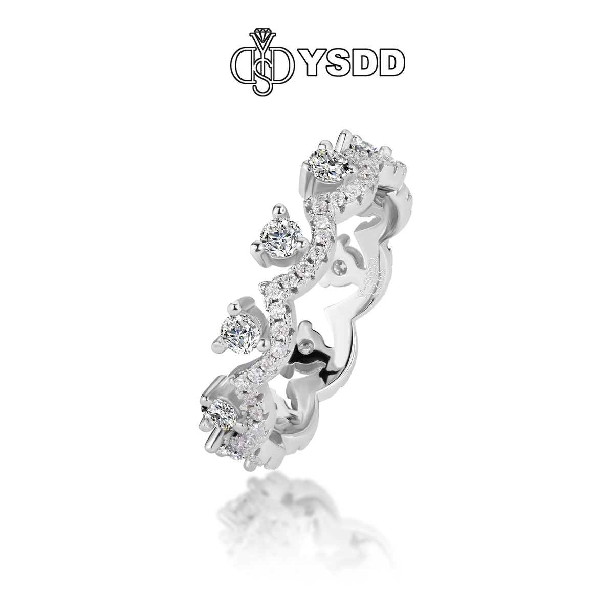 【#611 YSDD】925 Sterling Silver Moissanite Rings