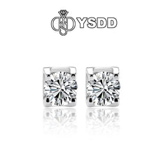 【#142 YSDD】925 Sterling Silver Moissanite Necklace&Earring Buds