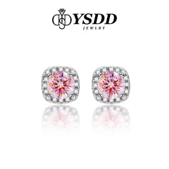 【#120 VIPStreamers】925 Sterling Silver Sakura Pink Moissanite Jewelry Set