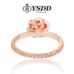 【#158 YSDD】Sunset Moissanite 925 Sterling Silver Rings