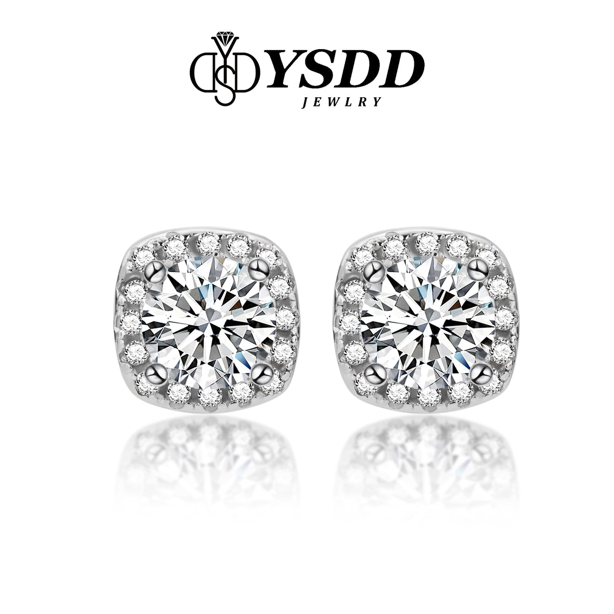 【#24 VIPStreamers】925 Sterling Silver Moissanite Earrings