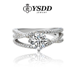 【#10 YSDD】925 Sterling Silver Moissanite Rings