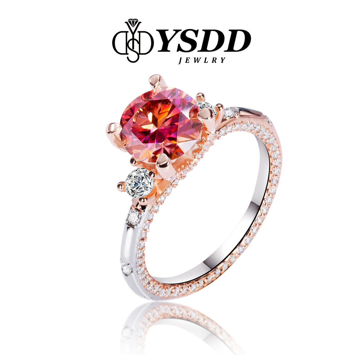 【#1 YSDD】925 Sterling Silver Moissanite Rings