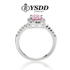 【#120 VIPStreamers】 925 Sterling Silver Sakura Pink Moissanite Rings