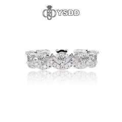 【#611 YSDD】925 Sterling Silver Moissanite Rings