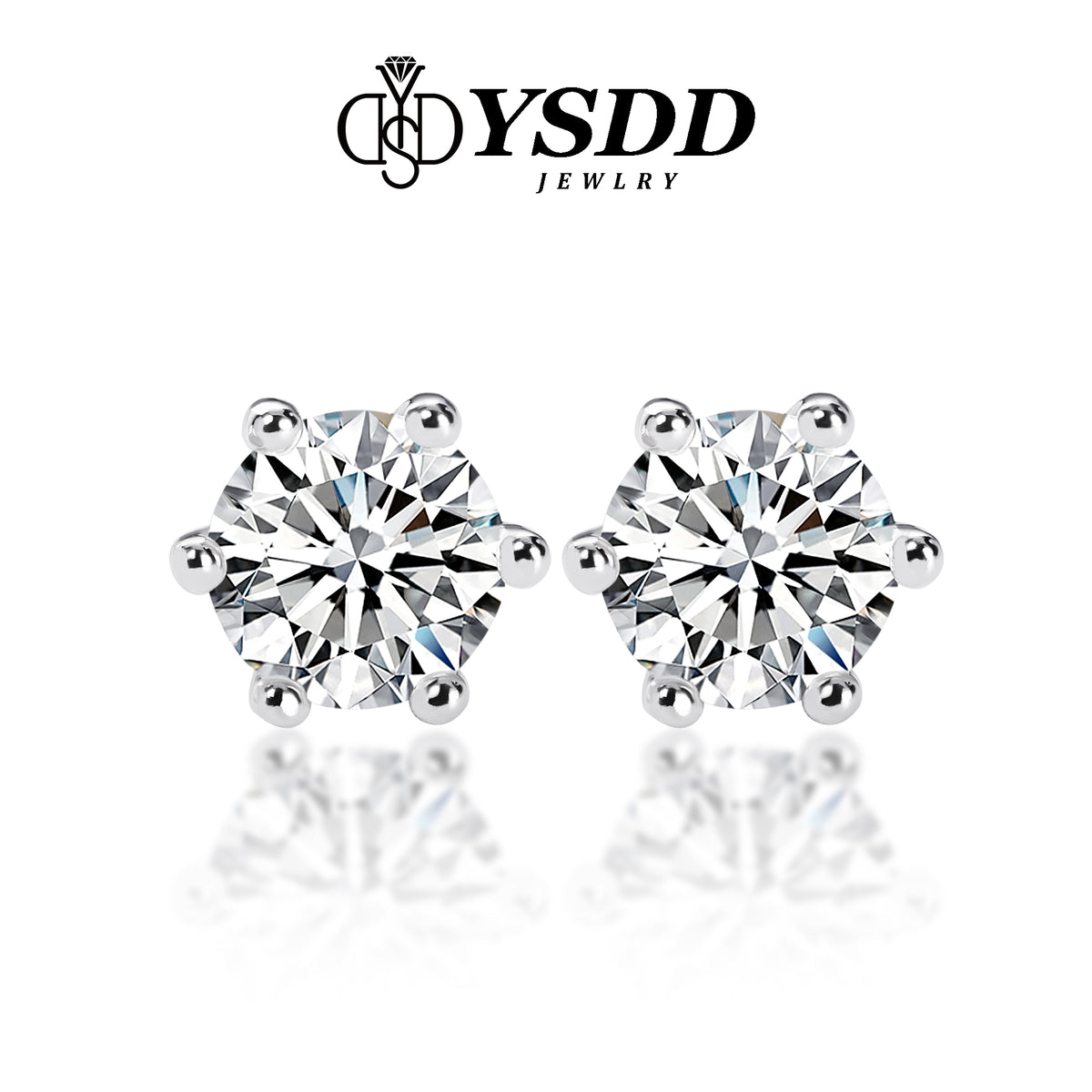 【#23 VIPStreamers】925 Sterling Silver Moissanite Earrings