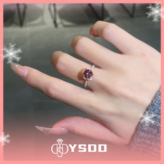 【#158 YSDD】Sunset Moissanite 925 Sterling Silver Rings