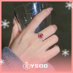 【#158 YSDD】Sunset Moissanite 925 Sterling Silver Rings