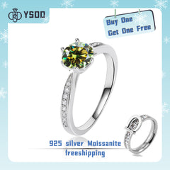 【#159 VIPStreamers】925 Sterling Silver Moissanite Rings