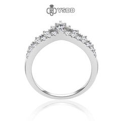 【#198 YSDD】925 Sterling Silver Moissanite Rings