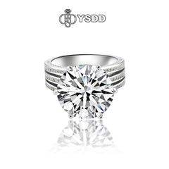 【#192 YSDD】925 Sterling Silver Moissanite Rings 10CT