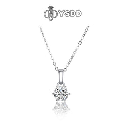 【#141 YSDD】925 Sterling Silver Moissanite Necklace&Earring Buds