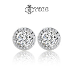 【#143 YSDD】925 Sterling Silver Moissanite Necklace&Earring Buds