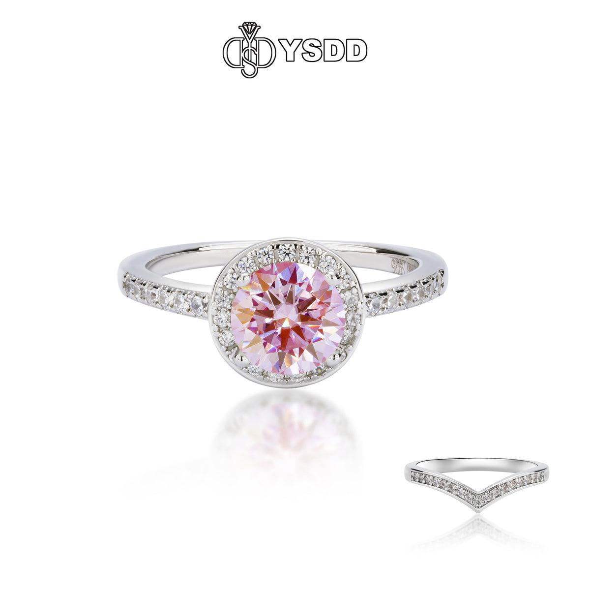 【#215 YSDD】925 Sterling Silver Moissanite Rings