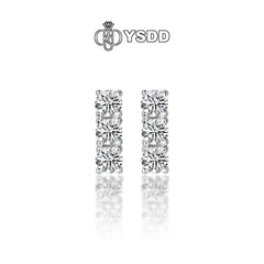 【#171 YSDD】925 Sterling Silver Moissanite Earring Buds