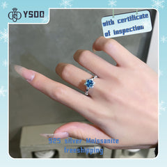 【#161YIYO】1CT Moissanite Rings 925 Sterling Silver 的副本