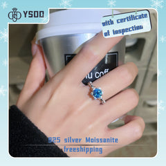 【#161YIYO】1CT Moissanite Rings 925 Sterling Silver 的副本