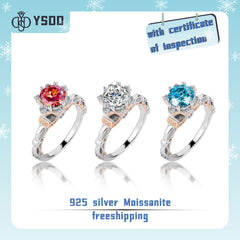 【#161YIYO】1CT Moissanite Rings 925 Sterling Silver 的副本