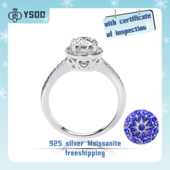 【#14 BeHost】925 Sterling Silver Moissanite Rings