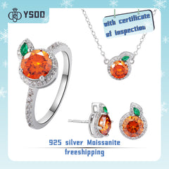 【#79 VIPStreamers】Tangerine Moissanite Jewelry Set