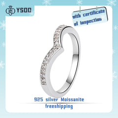 【#60YIYO】925 Sterling Silver Moissanite Rings