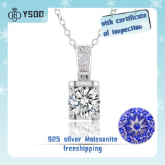 【#22  YSDD】925 Sterling Silver Moissanite Necklace