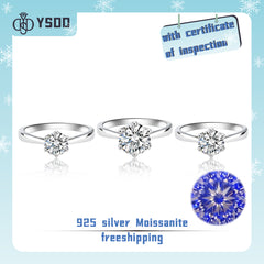 【#48 YSDD】925 Sterling Silver Moissanite Rings