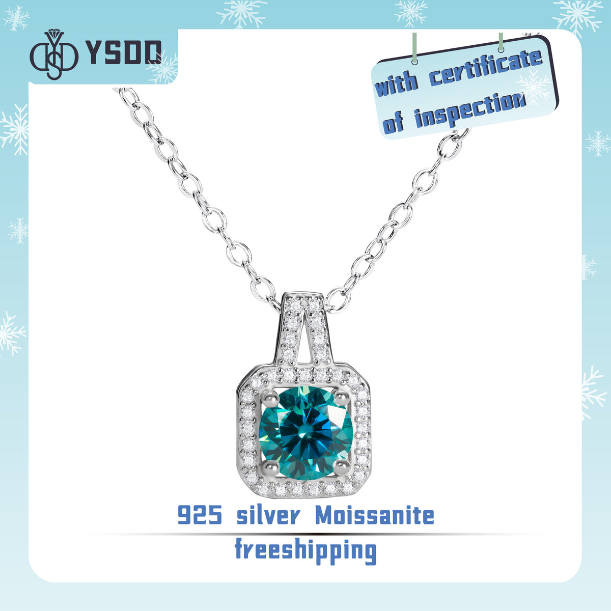 【#86 YSDD】925 Sterling Silver Moissanite Necklace