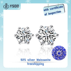 【#23 YSDD】925 Sterling Silver Moissanite Earrings