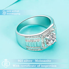 【#40 YSDD】925 Sterling Silver Moissanite Rings