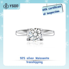 【#145 YSDD】1CT Moissanite 925 Sterling Silver Ring