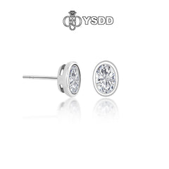 【#162 YSDD】925 Sterling Silver Moissanite Necklace&Earring Buds