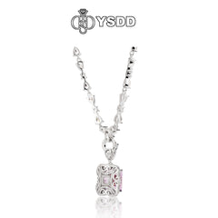 【#160 YSDD】925 Sterling Silver Moissanite Necklace