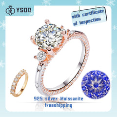 【#225 YSDD】925 Sterling Silver Moissanite Rings