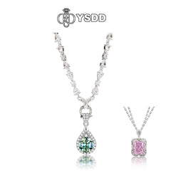 【#160 YSDD】925 Sterling Silver Moissanite Necklace