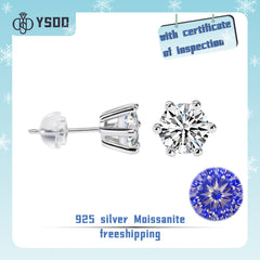 【#23 BeHost】925 Sterling Silver Moissanite Earrings