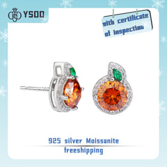 【#79 YSDD】Tangerine Moissanite Jewelry Set