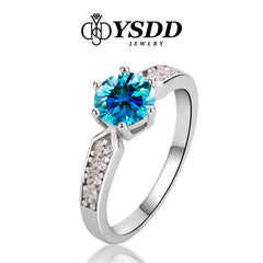 【#180 YSDD】925 Sterling Silver Moissanite Rings