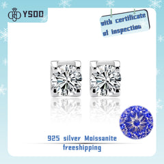 【#26YIYO】925 Sterling Silver Moissanite Earrings