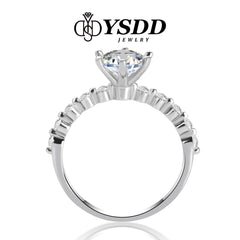 【#181 Limited】1CT D Color Moissanite Ring in 925 Sterling Silver